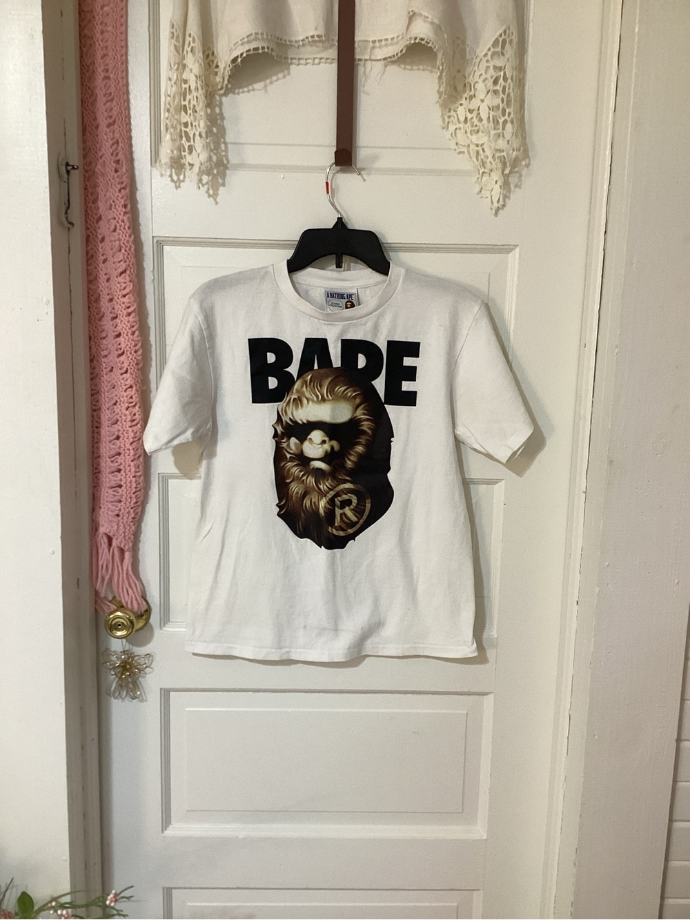 A Bathing Ape BAPE Men’s White Graphic Ape Head Tee